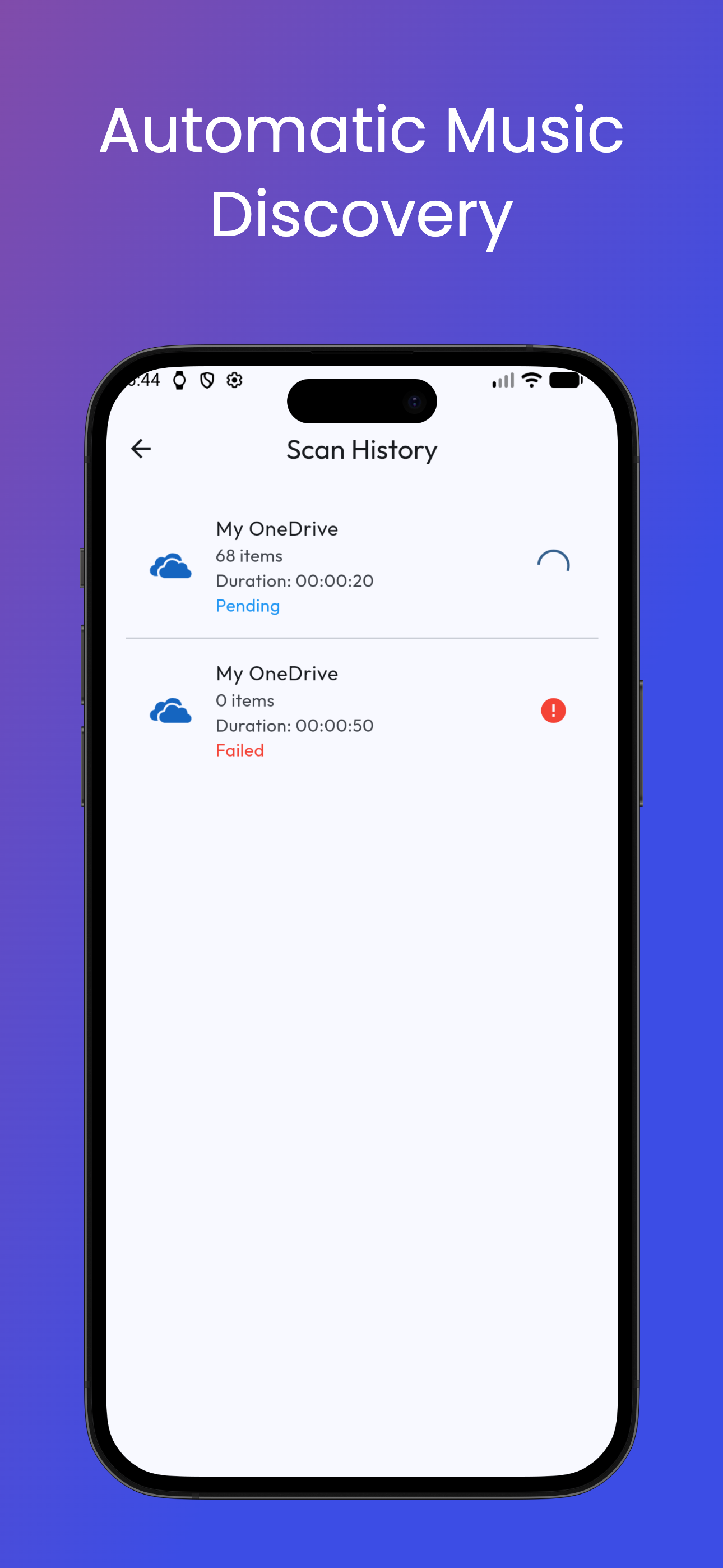 اكتشاف موسيقي تلقائي